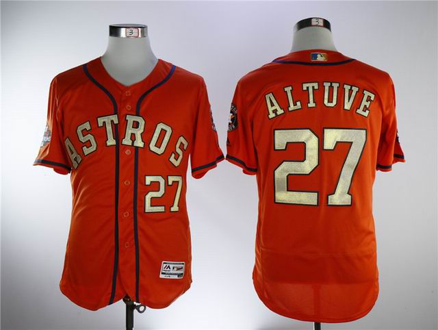 2017 world championship Houston Astros gold jerseys-009